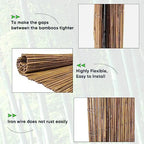 jollybower 4ft x 8ft x 0.4" d natural showing dimensions