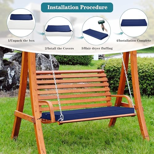 outdoor bench cushions 48 x 18 inch thick, package contents