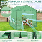 coos bay 8x8 pop up greenhouse outdoor, walk, package contents