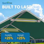 quictent 10x20 ft heavy duty carport canopy galvanized shown in use