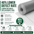 Trenk Hardware Cloth 1/2 Inch Chicken Wire Fencing 48" x 100' 19 Gauge | Heavy-Duty Galvanized Chicken Wire Mesh Roll for Garden Fencing, Gopher Wire, and Long-Lasting Wire Fencing Use