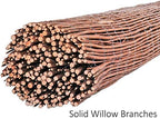 forever bamboo natural willow rolled panel fence natural showing dimensions