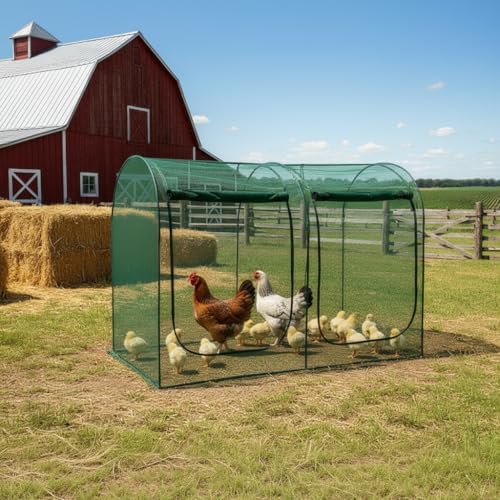 crop cages for garden plant: 8.2x4.1x6ft shade cloth, front angle view