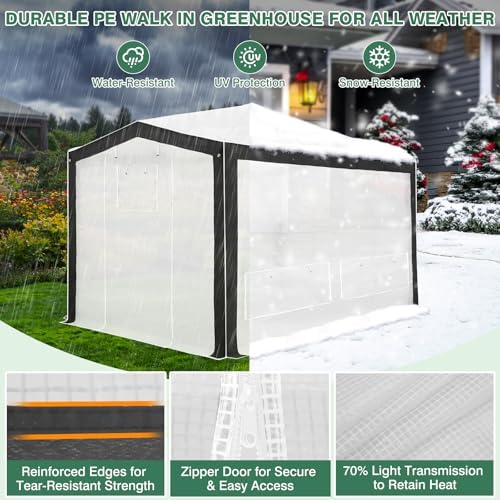 eagle peak 12x8 walk in pop up greenhouse, package contents
