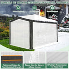eagle peak 12x8 walk in pop up greenhouse, package contents