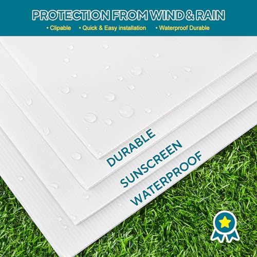 lawn signs corrugated plastic 17x12 inches blank yard, close-up detail