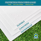 lawn signs corrugated plastic 17x12 inches blank yard, close-up detail