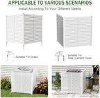 air conditioner fence panels, 47" w x 48", front angle view
