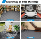 jocoevol 60-pcs interlocking tile, 12" x 12" indoor/outdoor on a desk or shelf