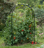 thickened tube garden arch,7.3ft heavy-duty metal with 16mm showing dimensions