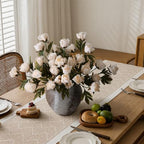 peony artificial flowers, 18" faux silk peonies for on a desk or shelf