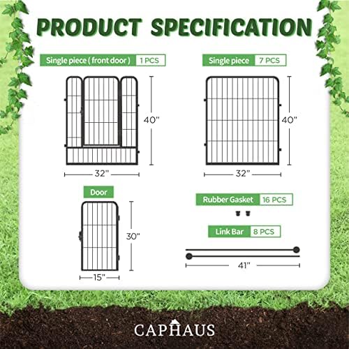caphaus decorative garden fence, 40 inch x 21 shown in use