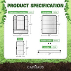 caphaus decorative garden fence, 40 inch x 21 shown in use