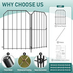 goovilla garden fence, total 25ft(l) x 24in(h), 25, side view
