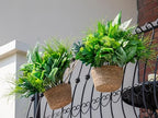 artificial plants outdoor, faux flower greenery stems for, front angle view