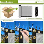 6'x40' privacy screen fence heavy duty fence panels on a desk or shelf