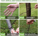 deer fence for garden 4ftx50ft, plastic mesh garden on a desk or shelf