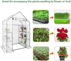 heyfurni walk in greenhouse with 3 tier 6 shown in use