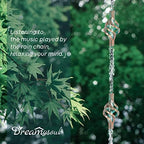dreamysoul 9.7ft rain chain, iron rain chain for showing dimensions