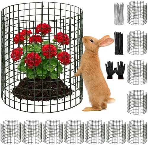 hacaroa 12 pack wire plant protectors from animals, main product view
