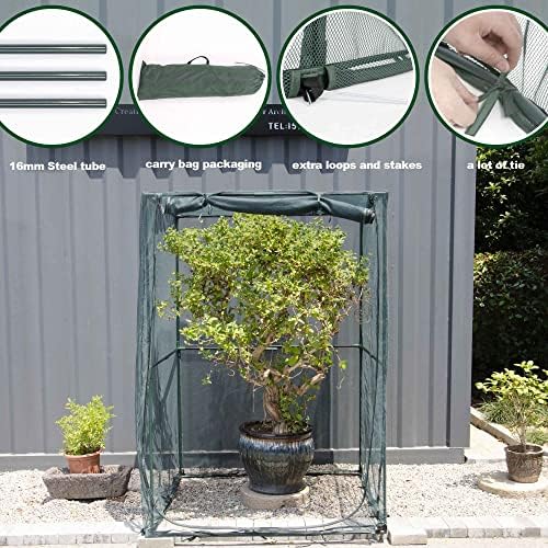 portable 4'x4' large 6ft tall plant netting cover, close-up detail