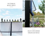 howe 14x9.5x9 ft polycarbonate greenhouse for outdoors, pavilion on a desk or shelf