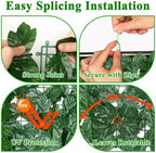 icover 59 * 157in artificial ivy privacy fence, side view