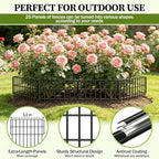 17in (h) x 27ft (l) garden fence animal, side view
