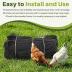 25 ft aviary bird netting chicken netting commercial showing dimensions