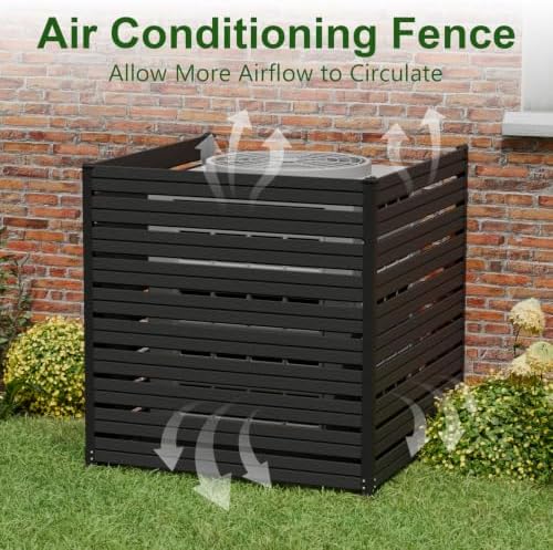 air conditioner fence, 50" w x 50" h on a desk or shelf