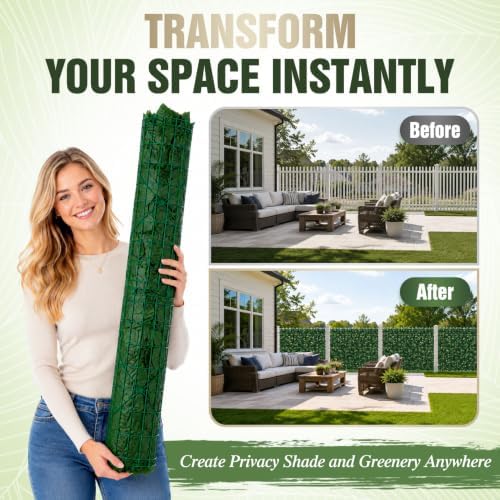 240x40 in artificial ivy privacy fence screen, privacy on a desk or shelf