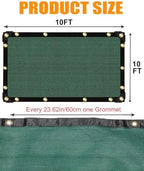 e.share 90% green shade cloth 10ft x 10ft on a desk or shelf