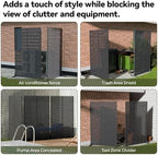 outdoor privacy screen 72" h x 47" w, side view