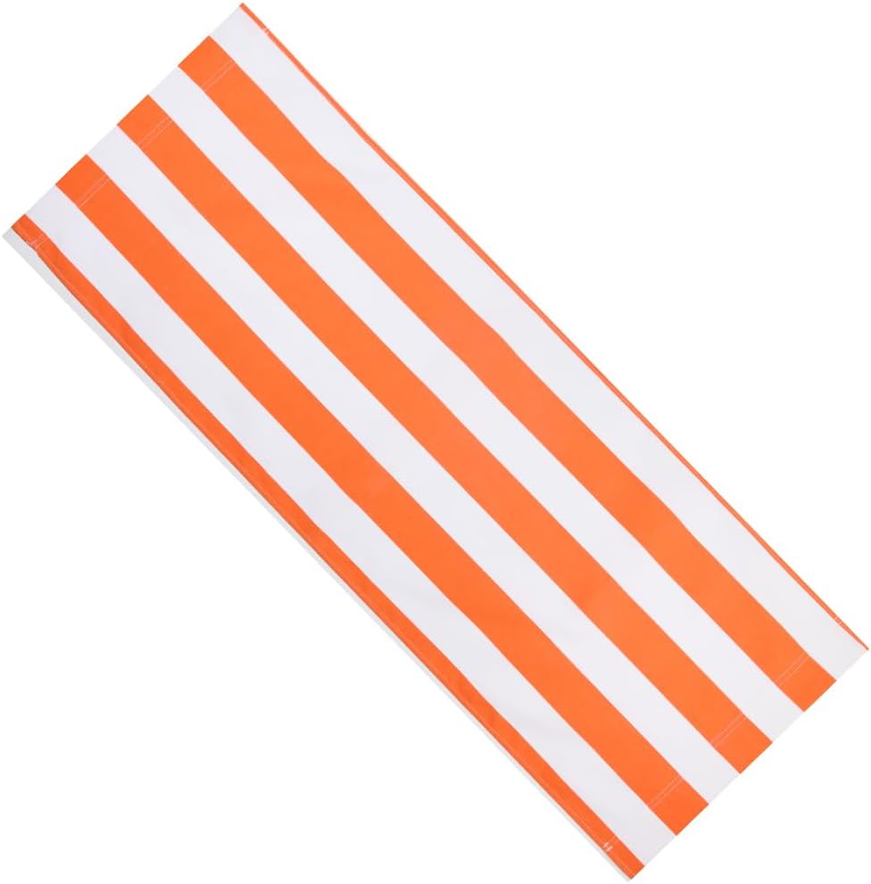 GORGECRAFT 1pc Beach Sling Chair Replacement Canvas 120X43cm Outdoor Chairs Cloth Replacements Reclining Sling Replacement for Sunbathing Garden Courtyard Beach Relaxation, Orange Red White Stripes