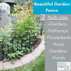 birdrock home 5pk ornate landscape edging fence for, package contents