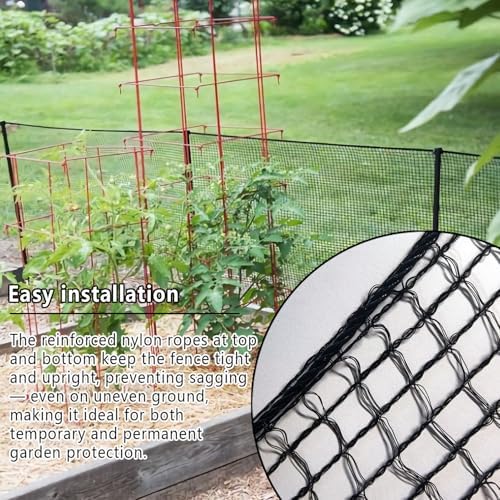 poyee 7.5x100ft deer fence netting, 1/2-inch square mesh, package contents