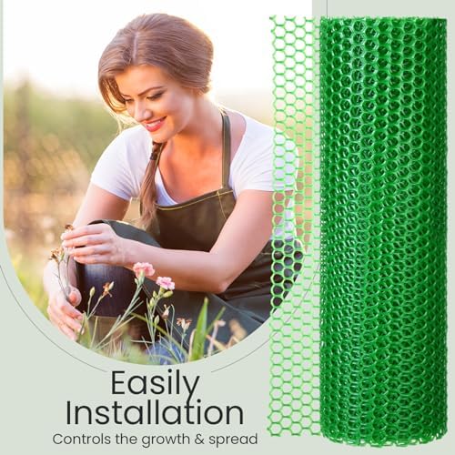 landical 6 rolls chicken wire fencing mesh with showing dimensions