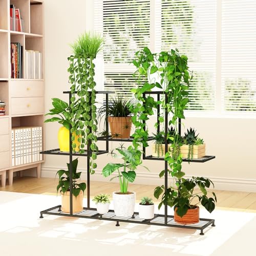 twhep metal plant stand, 5 tiers multifunctional plant, view 9
