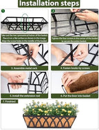 lchuang deck railing planter window box - 3, front angle view