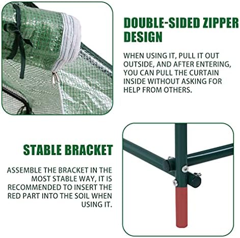 fdw portable greenhouse (l9.83'xw6.42'xh6.33') indoor outdoor large plant shown in use
