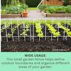 shoplala garden fence (25 panels) 12.5in(l) x 16.5in(h), side view