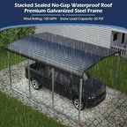 xilingol metal carport, heavy duty carport canopy with shown in use