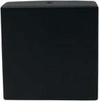 Nuvo Iron Eazy Cap™ Flat Pyramid Post Cap - Galvanized Powder Coated Steel, Black, 3.5" x 3.5"