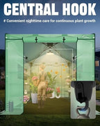 acepic 8x8 instant pop up greenhouses, walk-in greenhouse shown in use