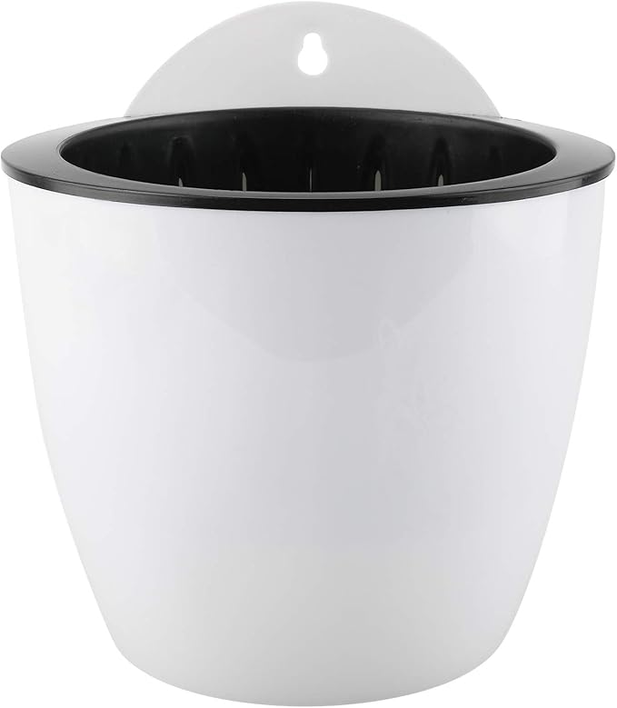 Homend 7 Pack Self Watering Hanging Planters, L Size, Suitable for Indoor or Outdoor Use, Durable and Great for Gifting