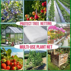 fruit tree netting with drawstring, 6 pack 5x5.3, front angle view