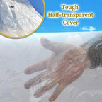 benefitusa greenhouse replacement cover half-transparent greenhouse cover (24.6'x10'x7'), package contents