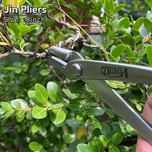 vouiu 6-piece bonsai tool set,concave cutter,knob cutter,jin pliers,wire, side view