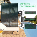 6ft outdoor metal privacy screen – decorative privacy, close-up detail