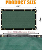 e.share 90% green shade cloth 6ft x 20ft on a desk or shelf